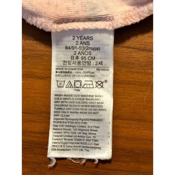 Kids Strawberry Print Long Sleeve Top  Gap  Organic Cotton  Size 2 Years - Picture 5 of 6